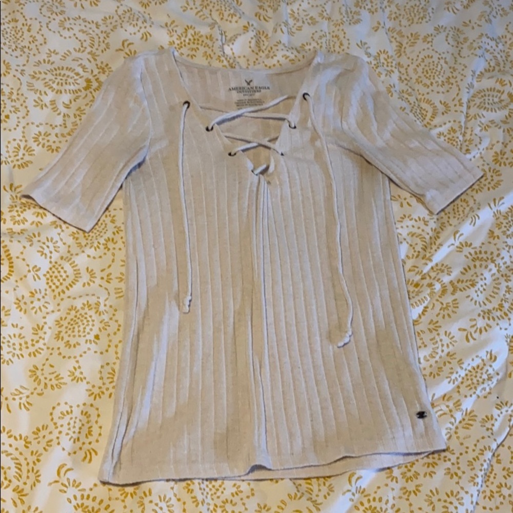 American Eagle Short Sleeve Blouse